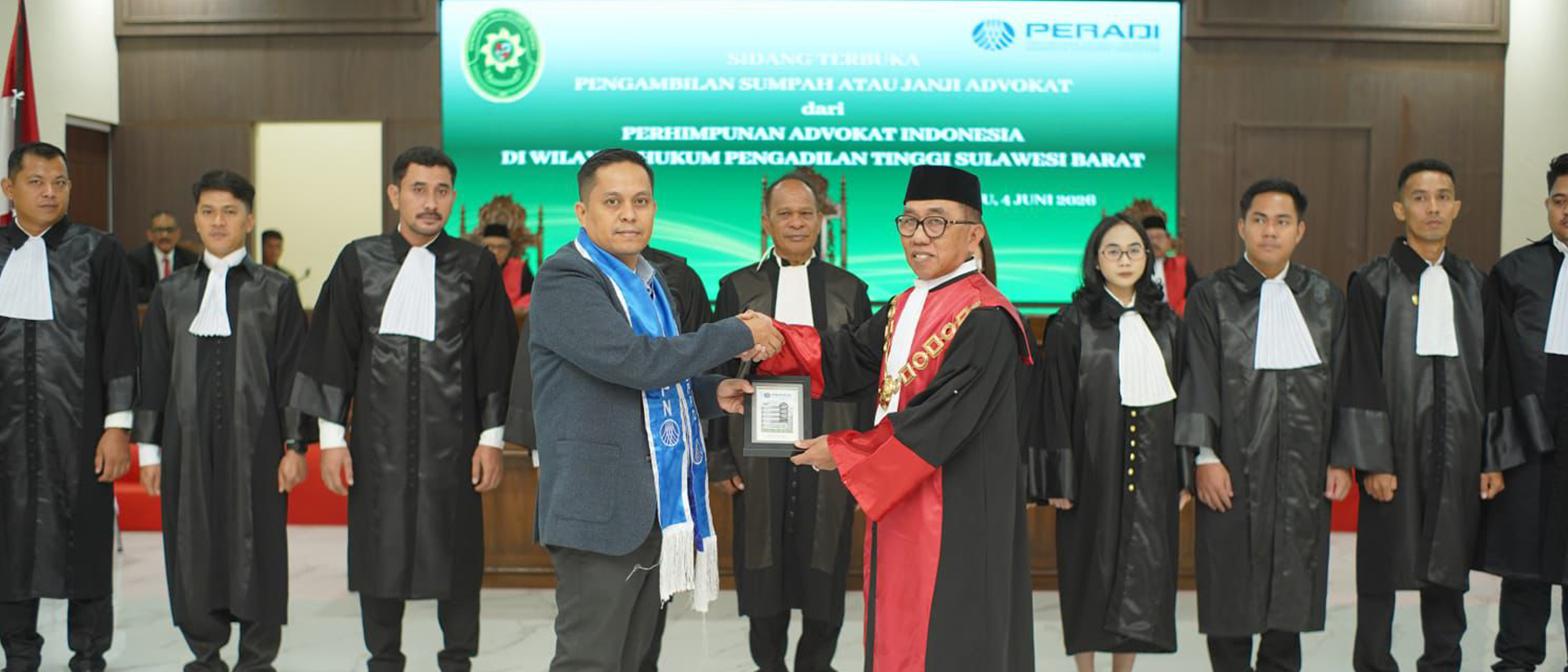 Pengangkatan Advokat baru di Wilayah PT Sulawesi Barat - 3 Juni 2026
